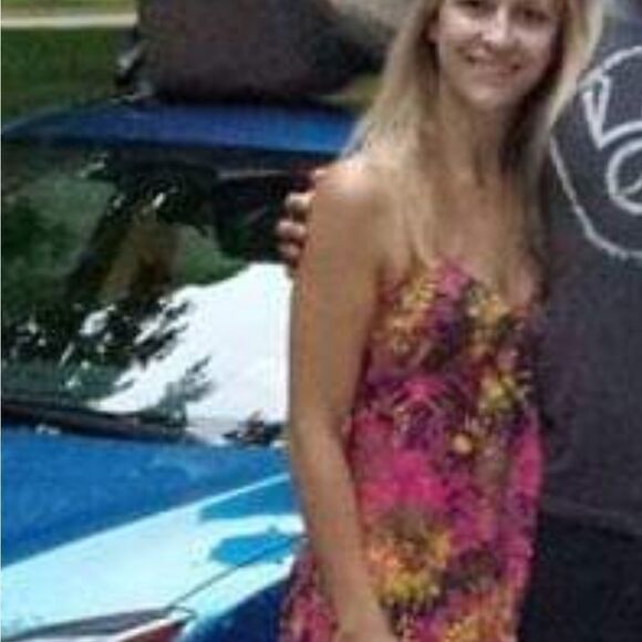 Lucky Brand Tropical Palm Trees Flowy Tunic - Picture 7 of 7